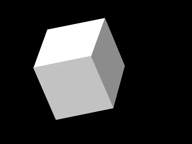 Rotating 3D Cube Renderer in C (From Scratch)